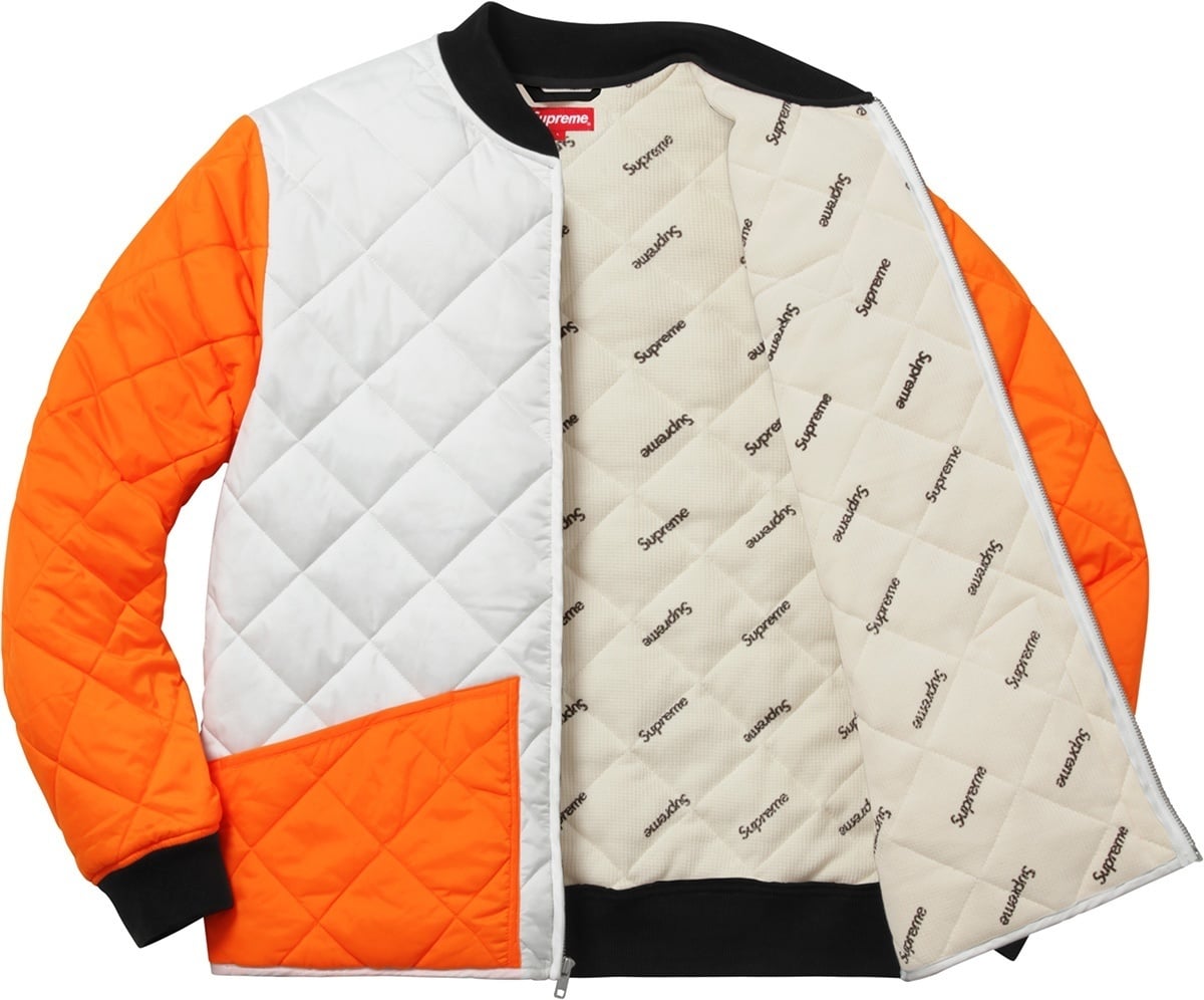 Color Blocked Quilted Jacket view 7